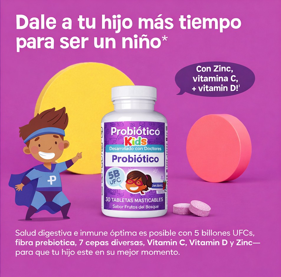 BIONIÑOS — Probiótico Masticable Infantil