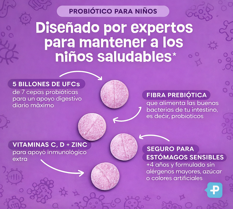 BIONIÑOS — Probiótico Masticable Infantil