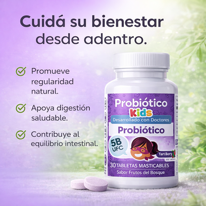 BIONIÑOS — Probiótico Masticable Infantil